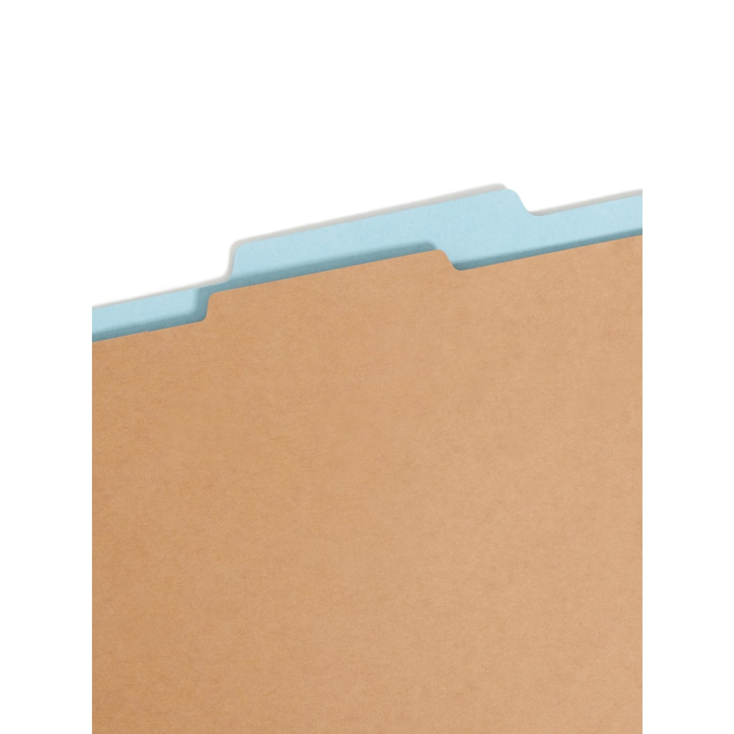 Smead Hanging Pressboard Classification Folder With SafeSHIELD Coated Paper Fastener, 1 Divider, Letter Size, Blue - Image 5