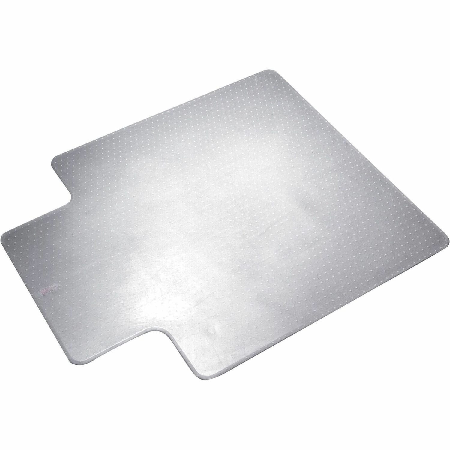 SKILCRAFT Textured Floor Mat For Carpet, For Medium-Pile Carpets, 45inW x 53inD, 20inW x 10inD Lip, Clear (AbilityOne) - Image 3