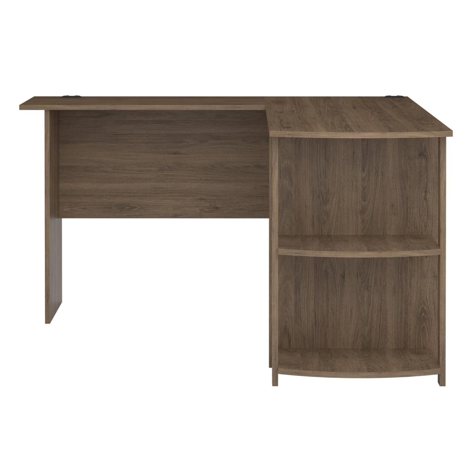 Ameriwood Home Dakota 51inW L-Shaped Computer Desk With Bookshelves, Rustic Oak - Image 3