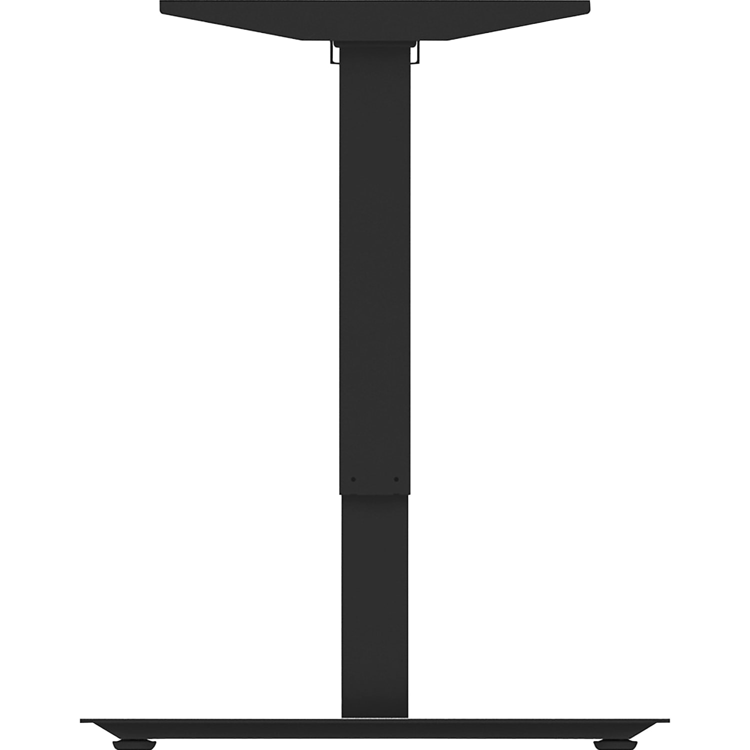 Lorell Sit-to-Stand 2-Tier Base, 45-1/10inH x 68-1/2inW x 26-7/16inD, Black - Image 3