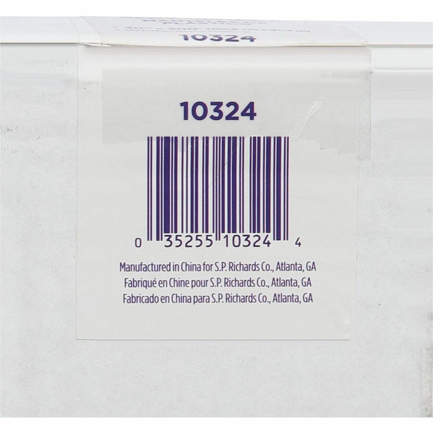 Genuine Joe Banquet-Size Plastic Table Cover, 40in x 300ft, White - Image 6