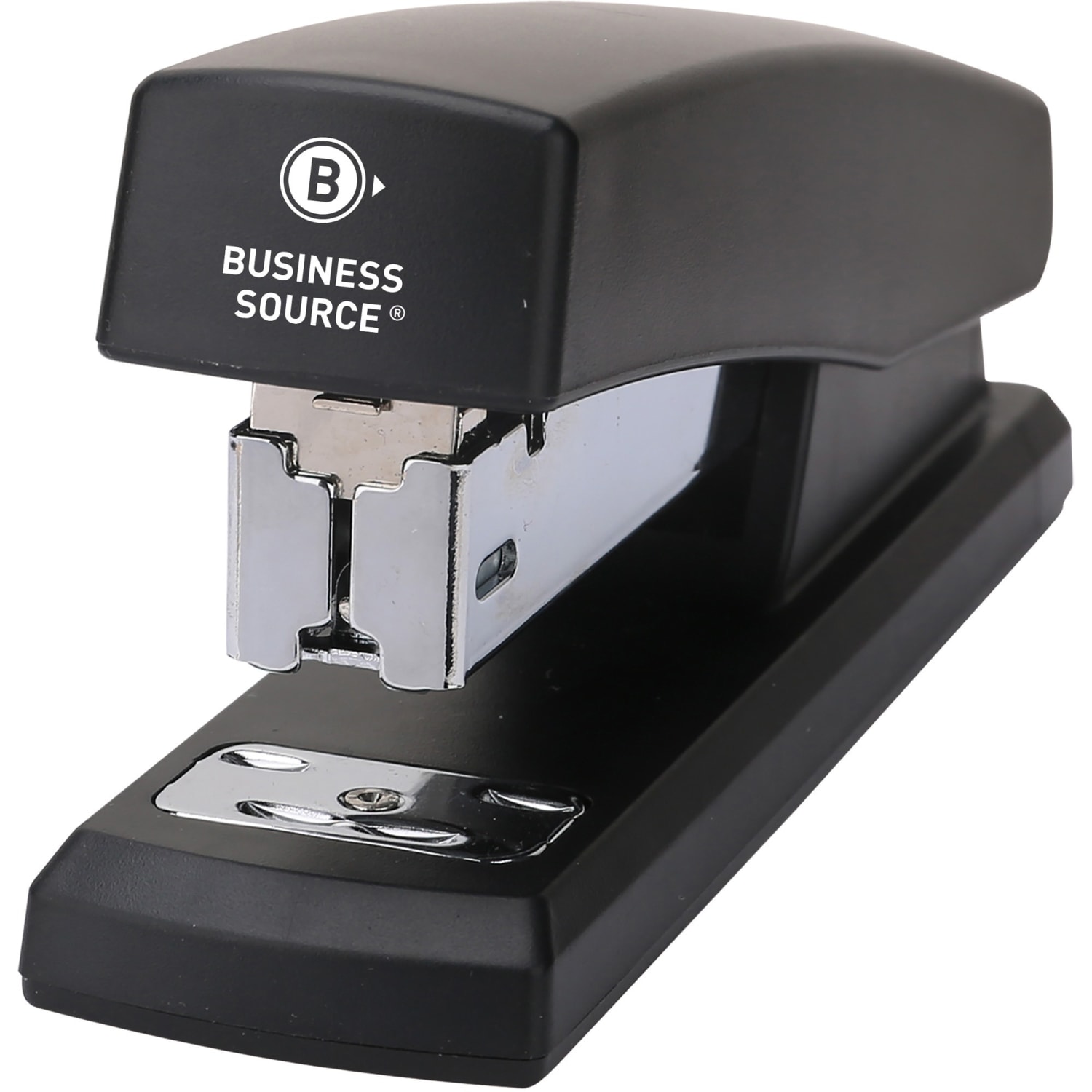 Business Source Half-strip Stapler - Staples Upto 20 Sheet - Holds Upto 105 Staple - Half Strip - Black - Plastic - 1 Each - Image 3