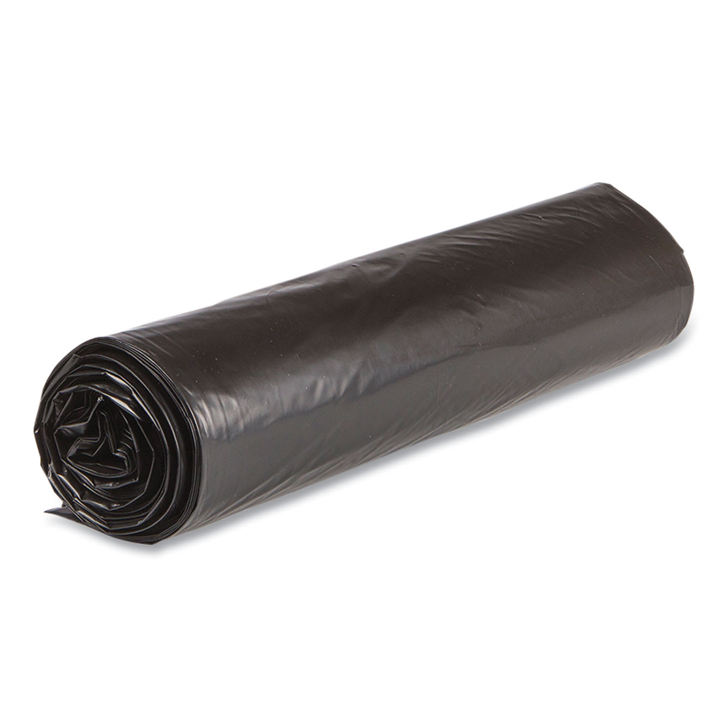 Inteplast Group High-Density Commercial Can Liner Value Pack, 45 gal, 19 mic, 40in x 46in, Black, Interleaved Roll, 25 Bags/Roll, 6 Rolls/CT - Image 5
