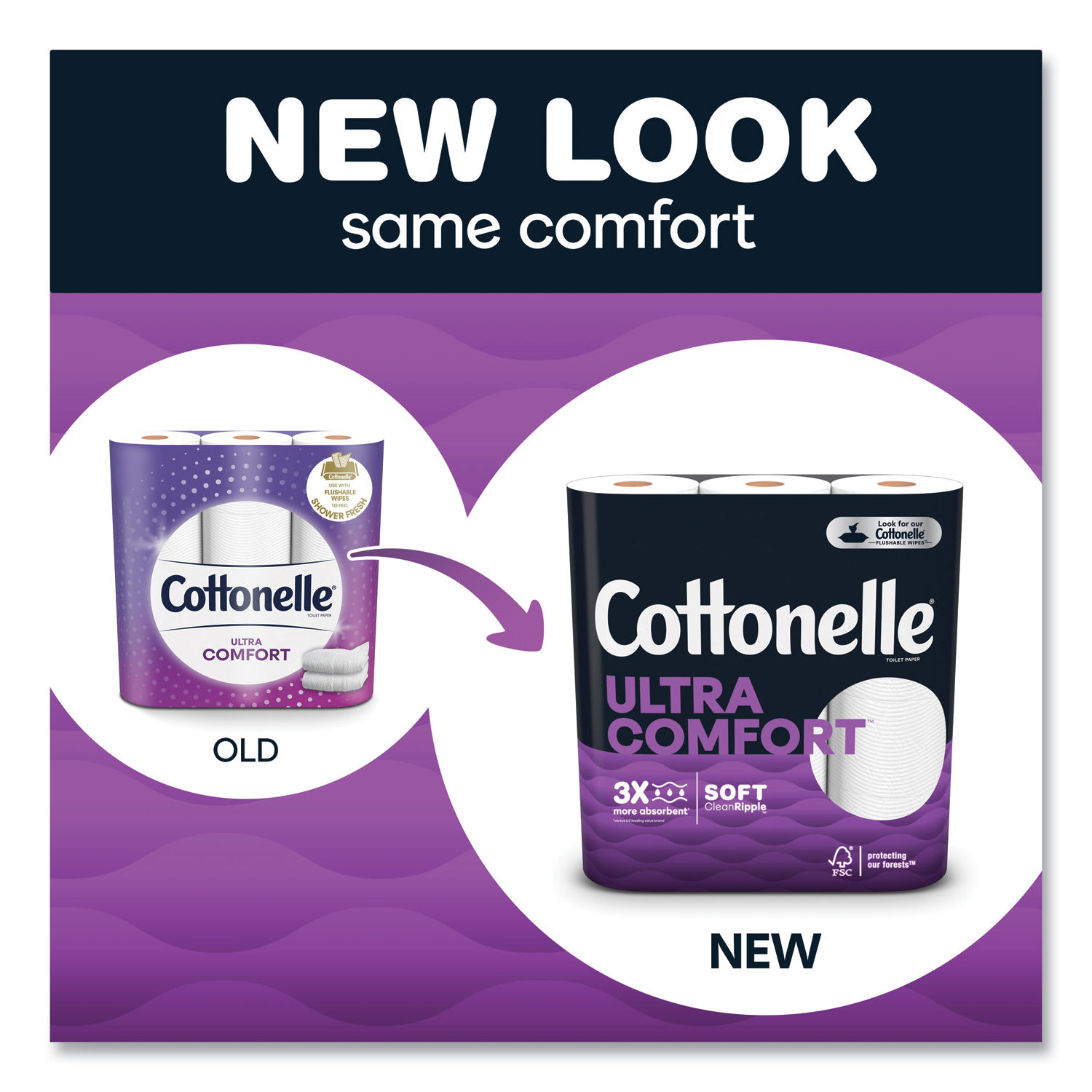 Cottonelle Ultra ComfortCare Toilet Paper, Soft Tissue, Mega Rolls, Septic Safe, 2-Ply, White, 284/Roll, 6 Rolls/Pack, 36 Rolls/Carton - Image 5