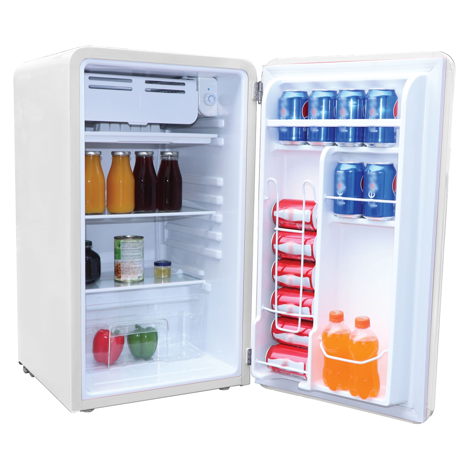 Frigidaire 3.2-cu. ft. 60-Watt Retro Compact Refrigerator, White, EFR372-B-WHITE - Image 5