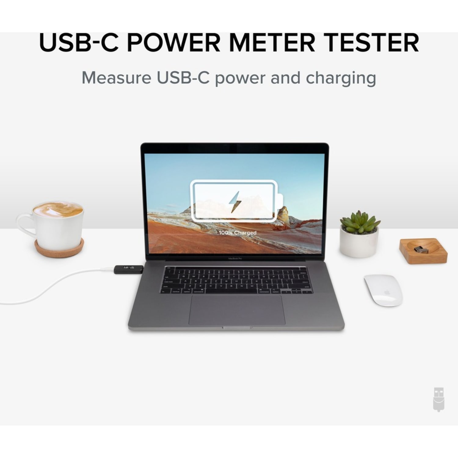 Plugable USB C Power Meter Tester for Monitoring USB-C Connections - Digital Multimeter for USB-C Cables, Laptops, Phones and Chargers, Driverless - Image 3