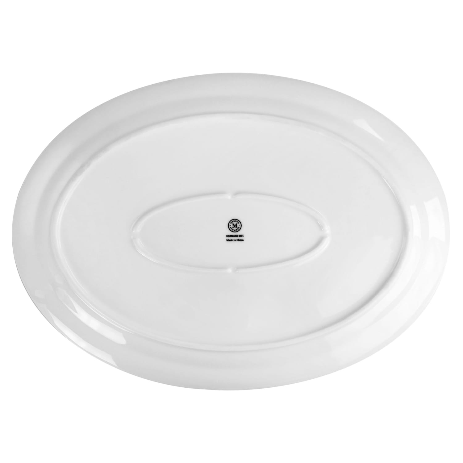 Martha Stewart Classic Fine Ceramic Oval Platter, 15-1/2in, White - Image 5