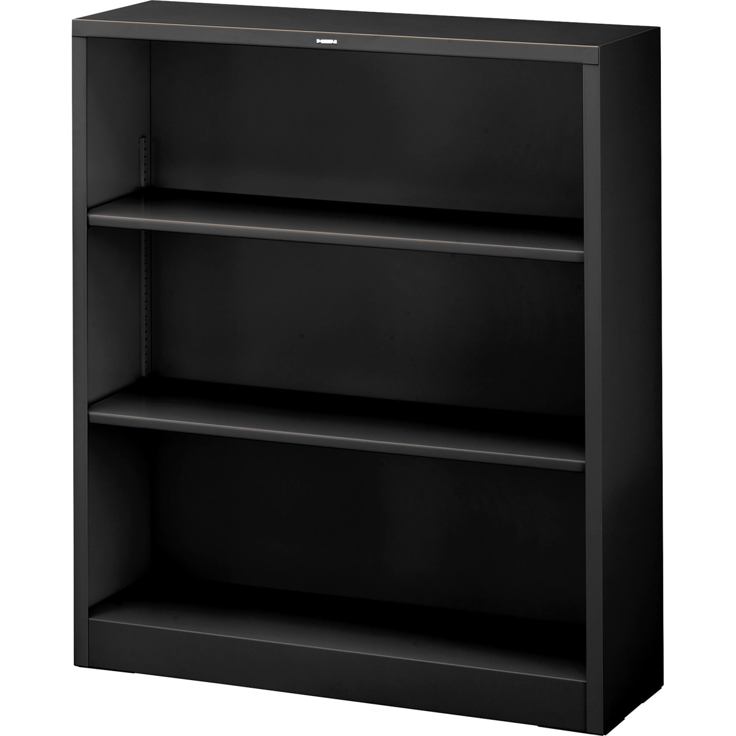 HON Brigade Steel Bookcase, 3 Shelves, Black - Image 4