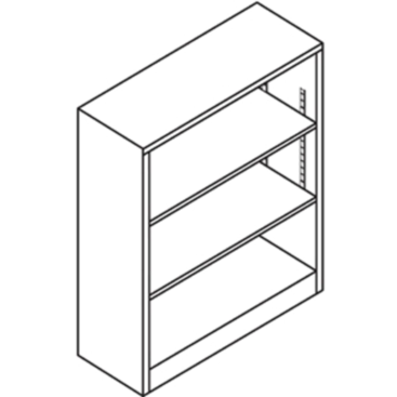 HON Brigade Steel Bookcase, 3 Shelves, Black - Image 5