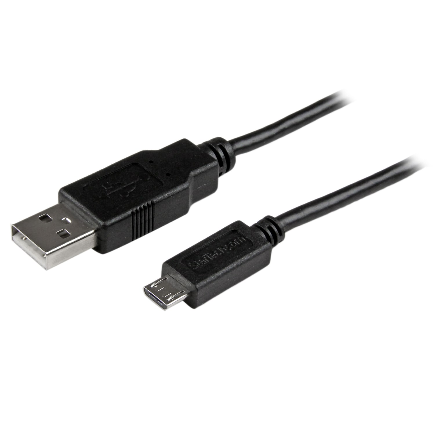 StarTech.com 3 ft Mobile Charge Sync USB to Slim Micro USB Cable  - USBAUB3BK