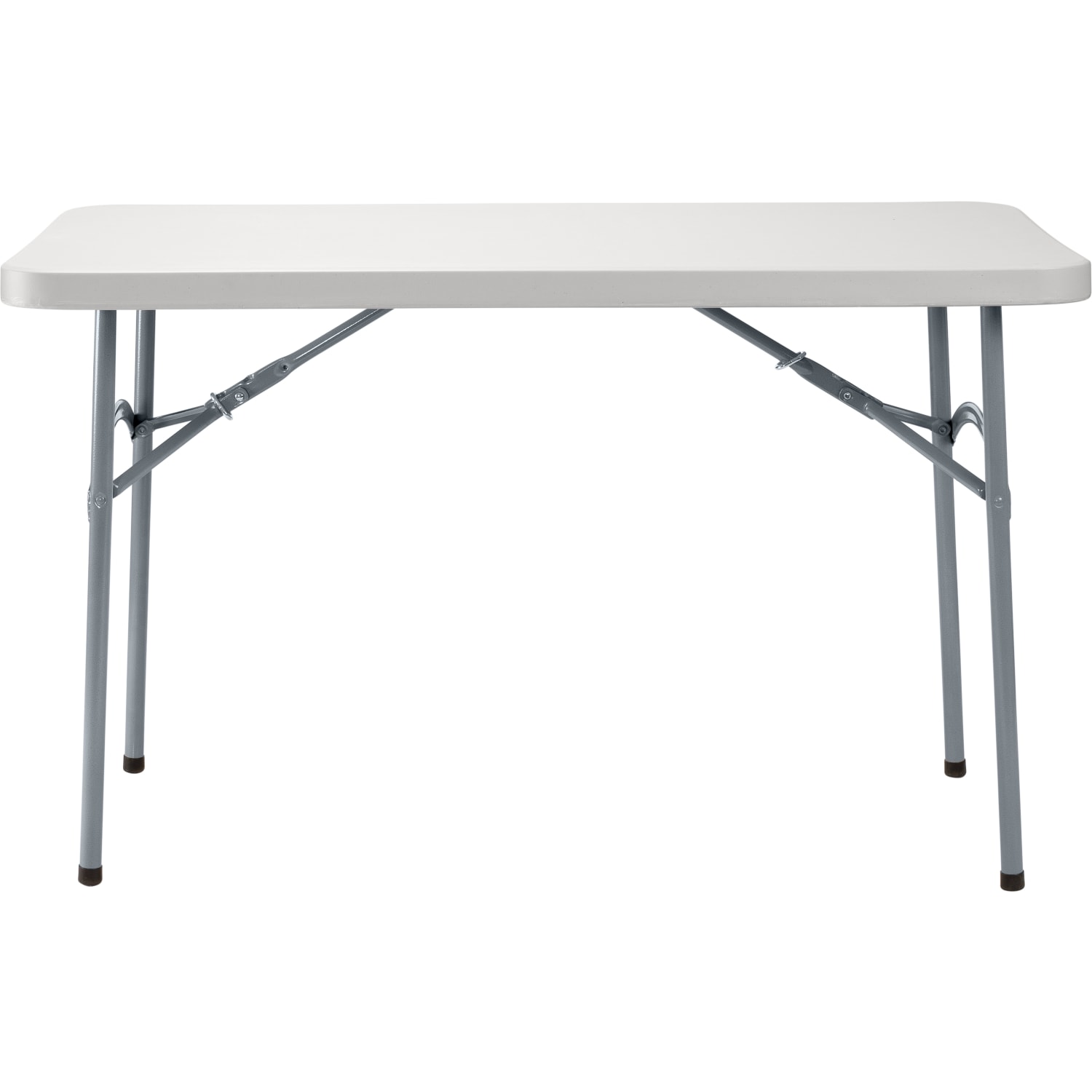 National Public Seating BT Series Heavy-Duty Folding Table, 24in x 48in, Speckled Gray - Image 3