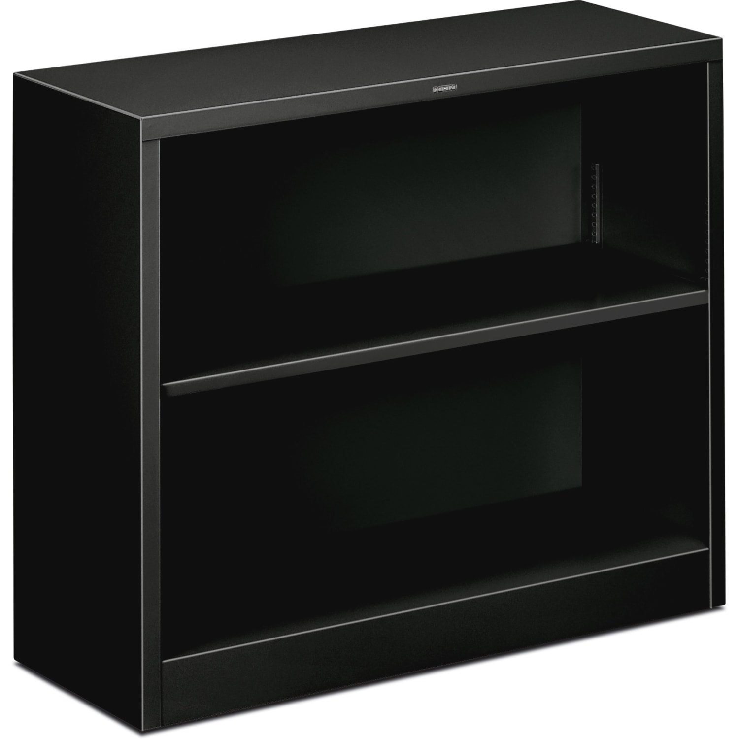 HON Brigade Steel Modular Shelving Bookcase, 2 Shelves, 29inH x 34-1/2inW x 12-5/8inD, Black - Image 3