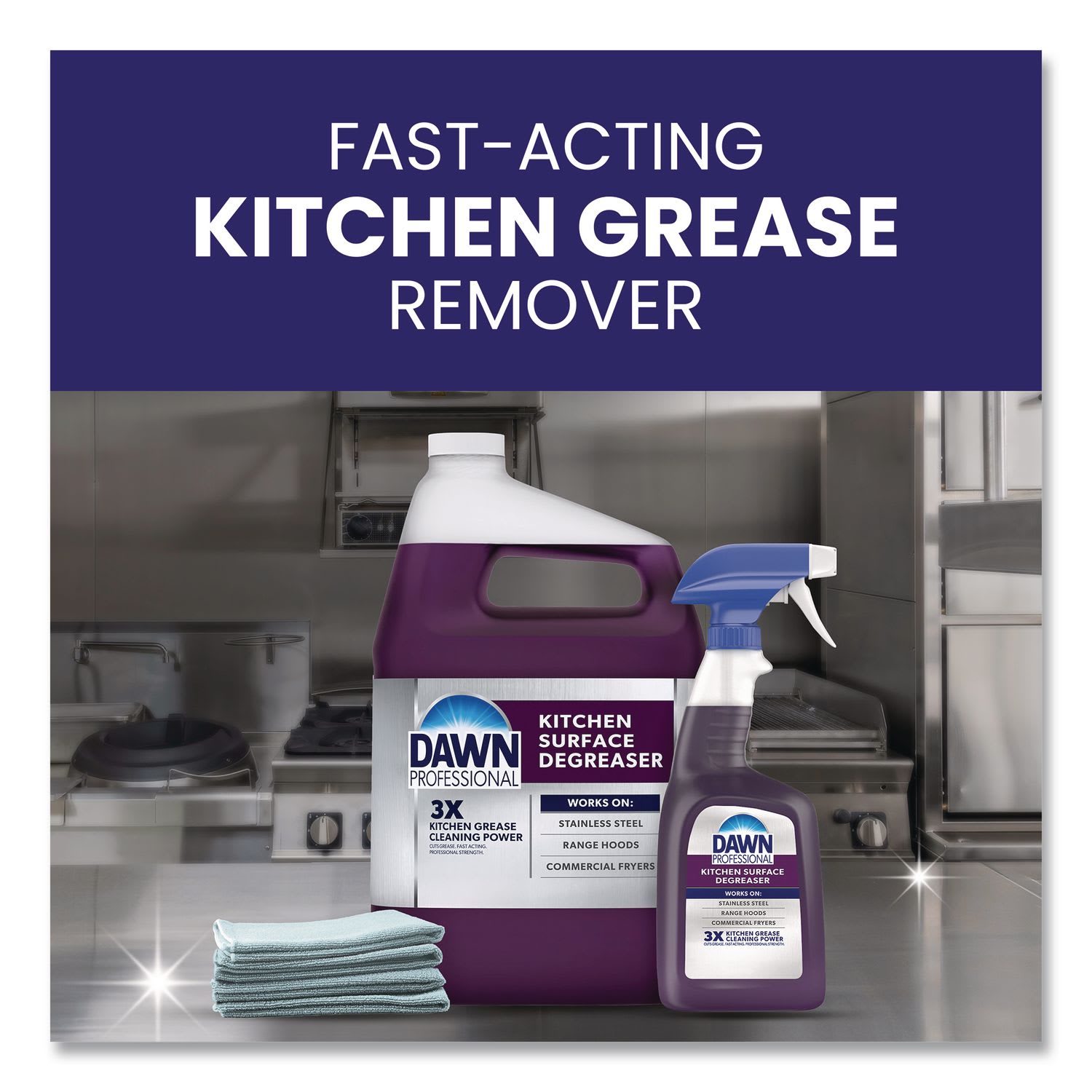 Dawn Professional Multi-Surface Heavy-Duty Degreaser, Concentrate, 1 Gallon, Purple, Case Of 2 Containers - Image 5