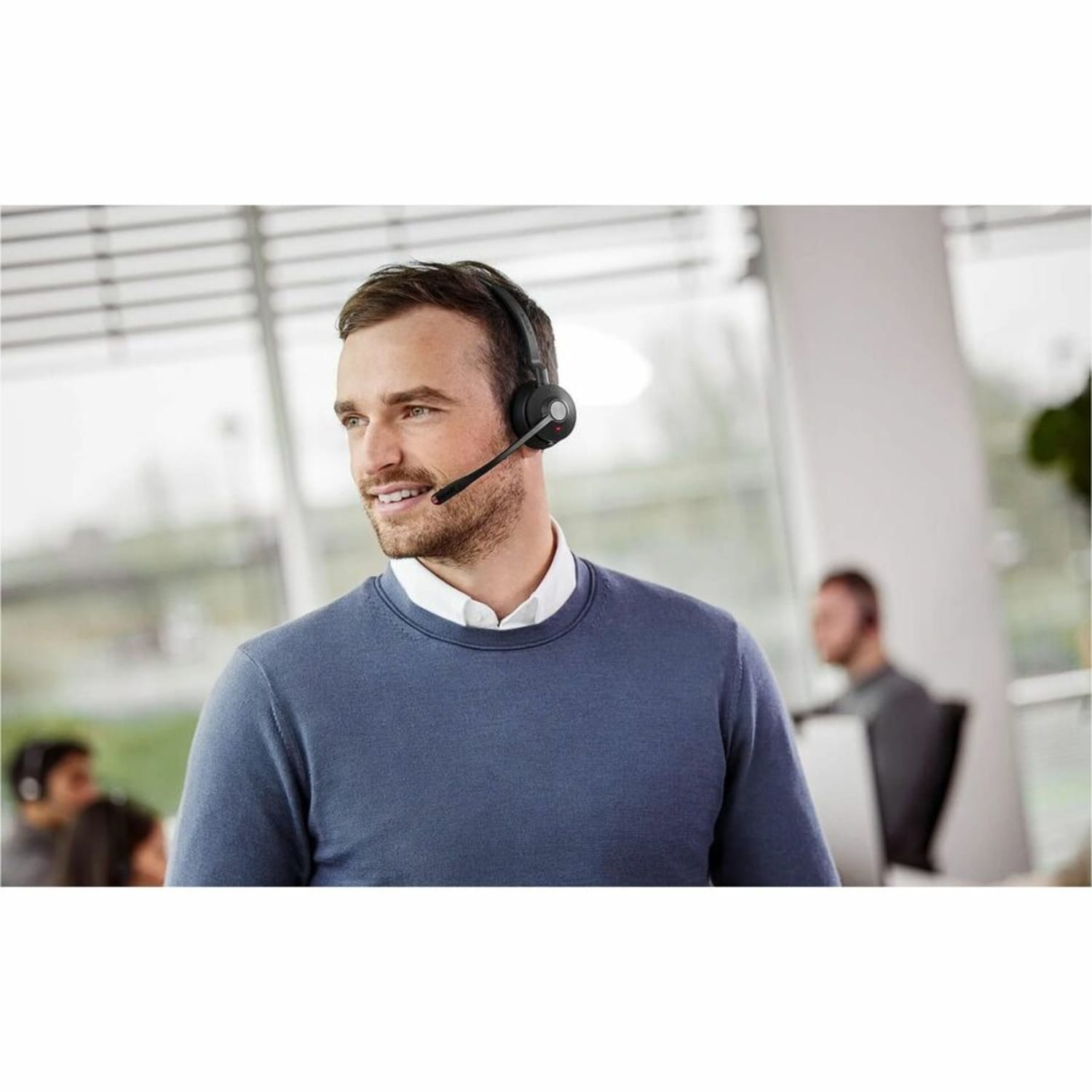 Jabra Engage 55 SE Headset - Mono - USB Type C - Wired/Wireless - DECT - 492.1 ft - 40 Hz to 16 kHz - Over-the-head, On-ear - Monaural - Supra-aural - Image 5