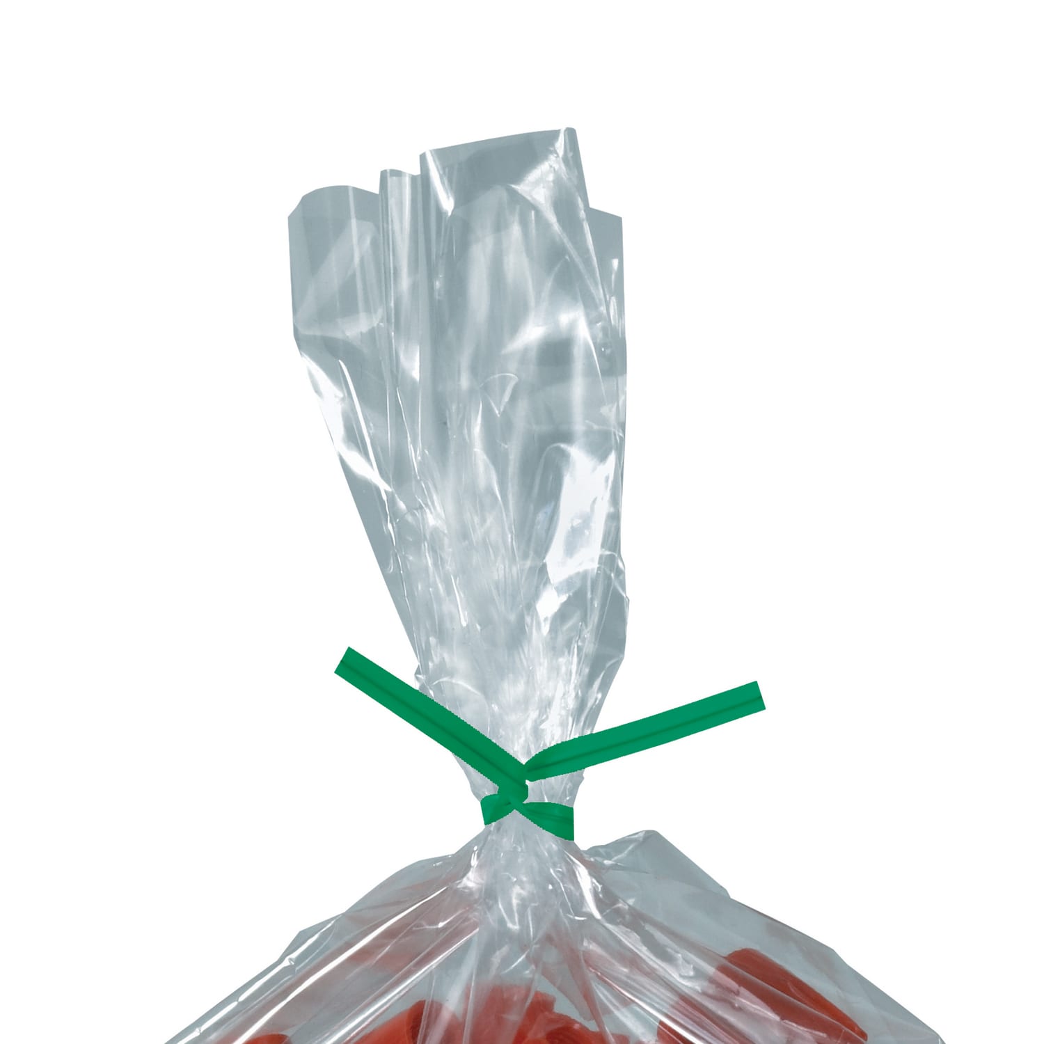 Partners Brand Plastic Twist Ties, 5/32in x 10in, Green, Case Of 2,000