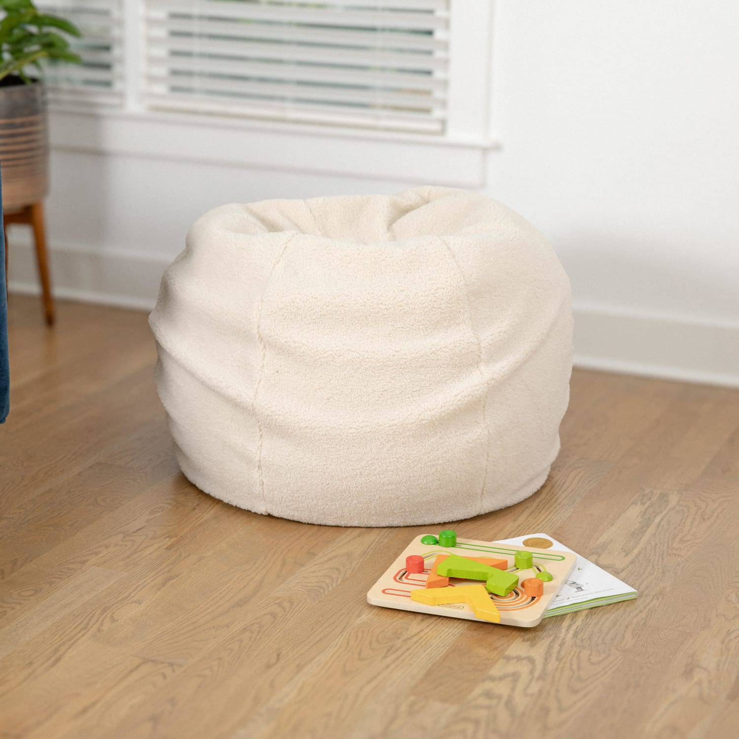 Flash Furniture Small Bean Bag Chair For Kids And Teens Natural Sherpa PopularChairscom Flash Furniture Small Bean Bag Chair For Kids And Teens Natural Sherpa PopularChairscom