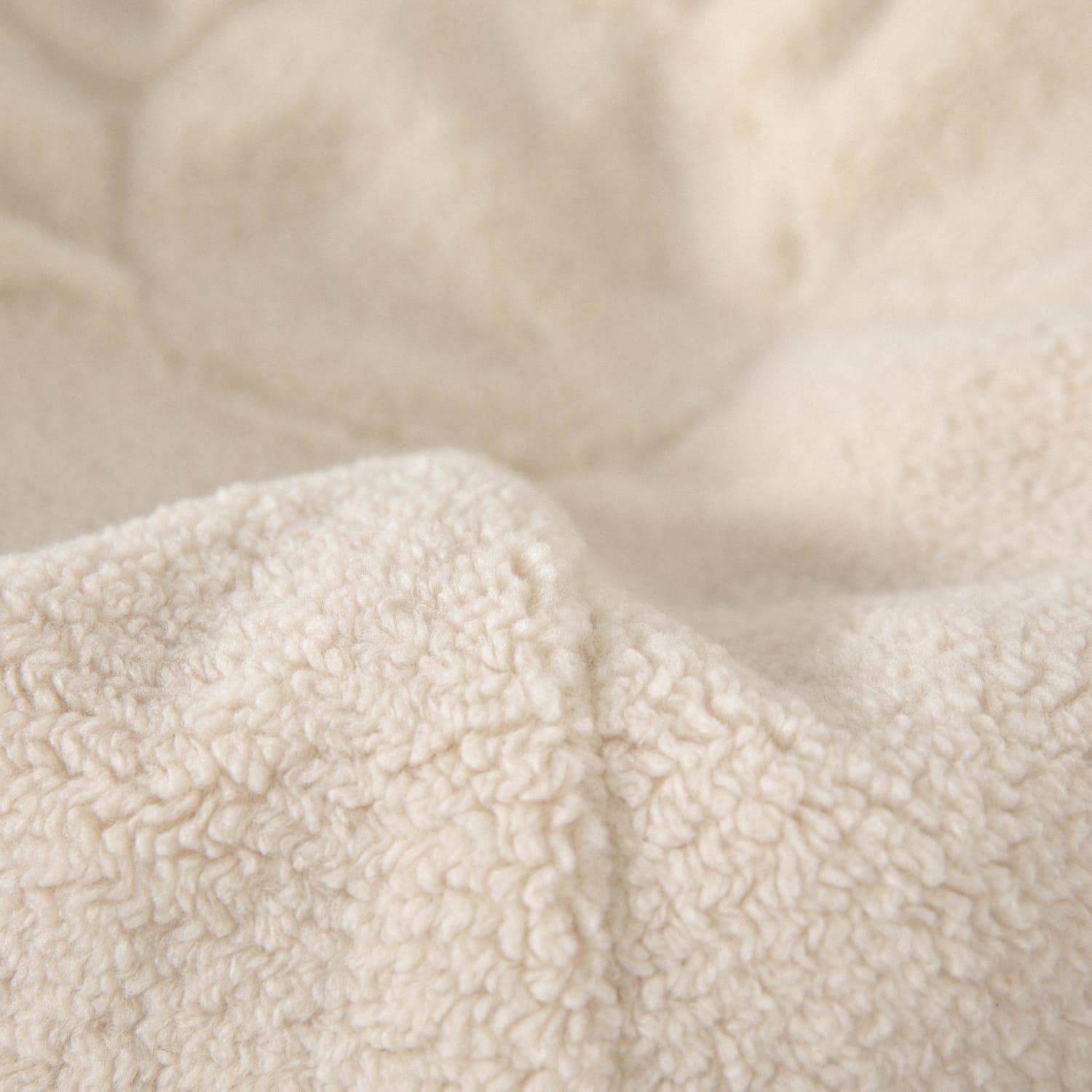 Flash Furniture Small Bean Bag Chair For Kids And Teens, Natural Sherpa - Image 5