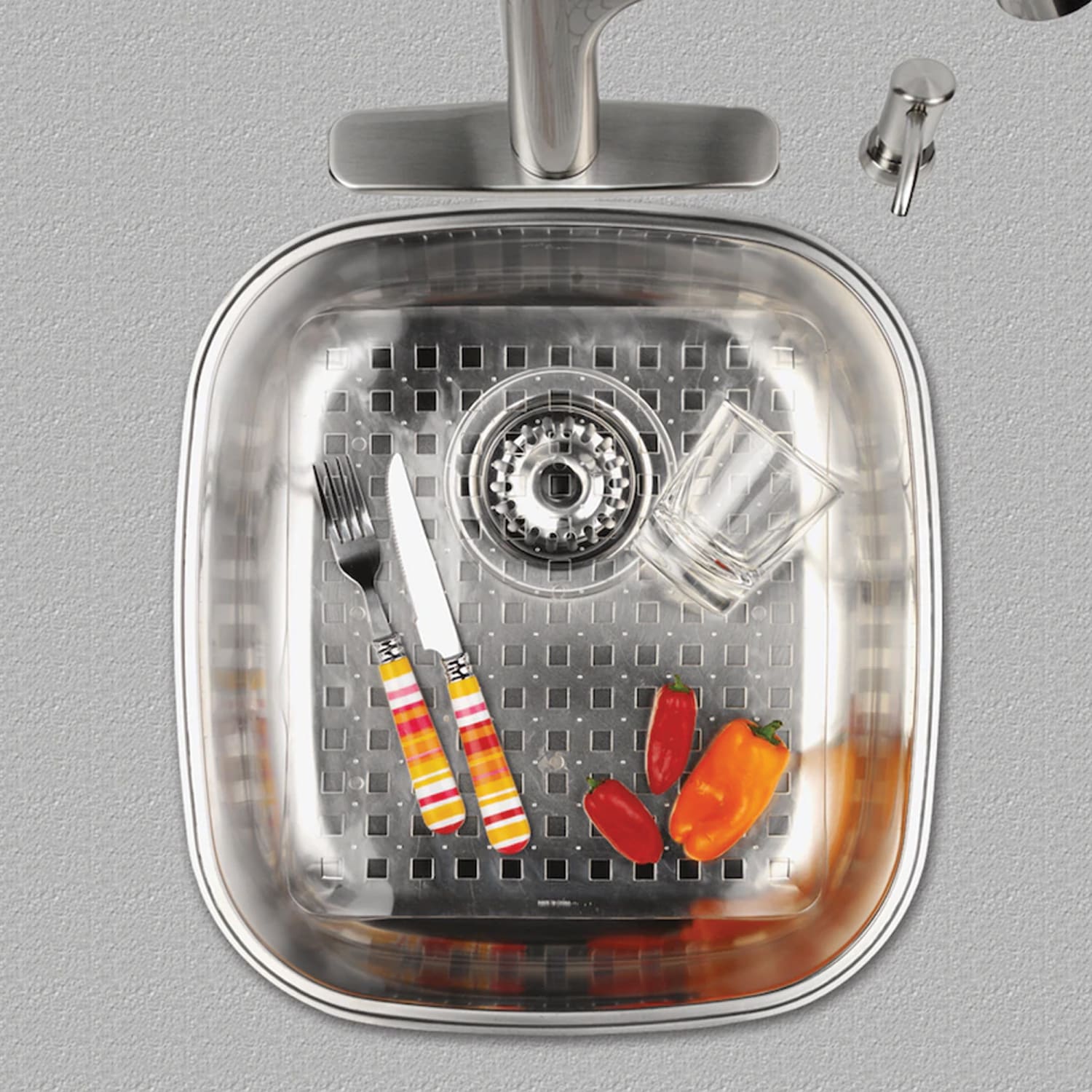 Better Houseware PVC Sink Mat, Medium, Clear - Image 4