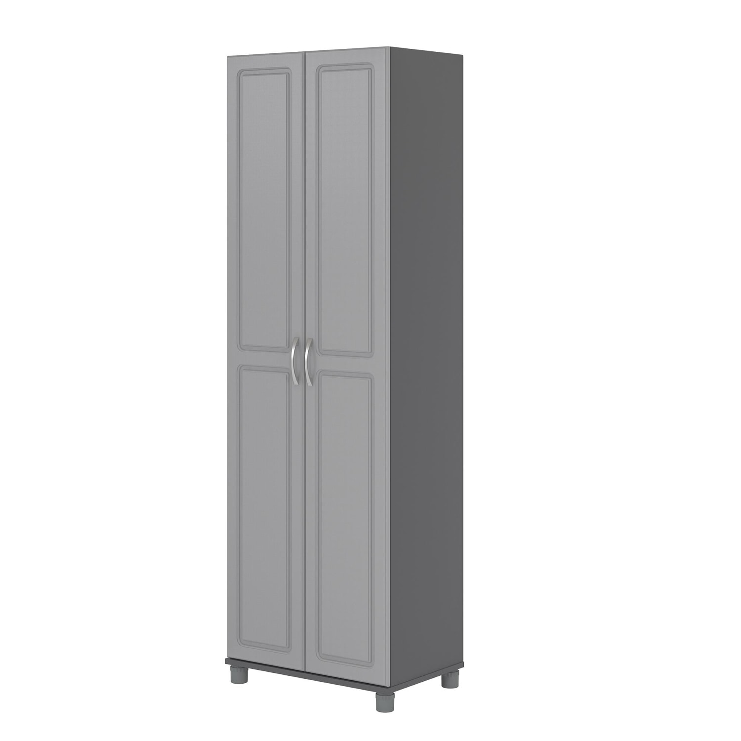 Ameriwood Home Kendall 24in Utility Storage Cabinet, 5 Shelves, Gray - Image 4