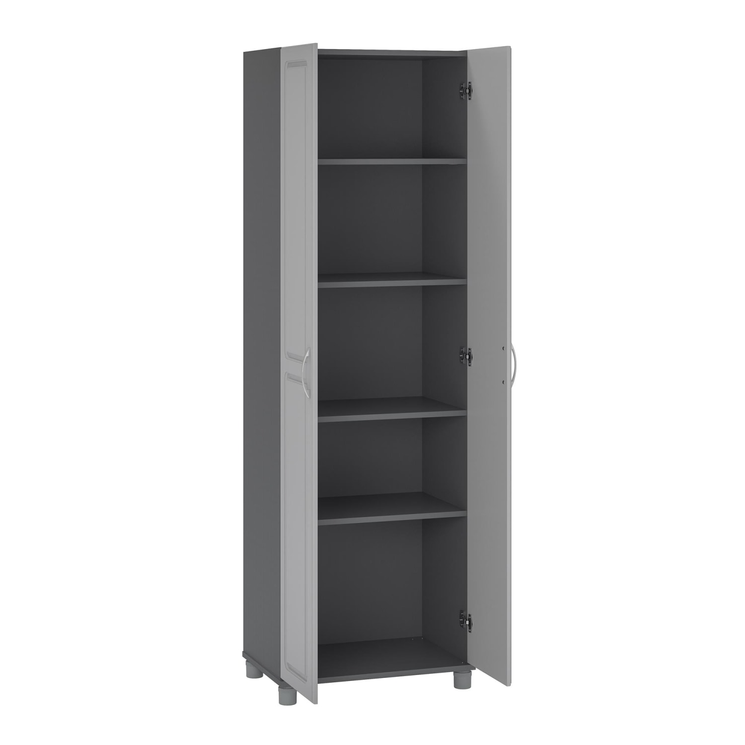 Ameriwood Home Kendall 24in Utility Storage Cabinet, 5 Shelves, Gray - Image 5
