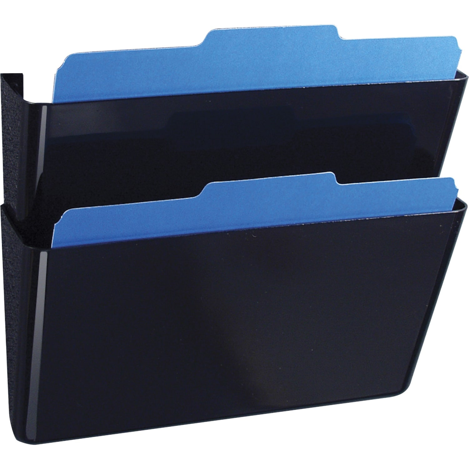 OIC Wall Mountable Space-Saving Files, Letter Size, Black - Image 3