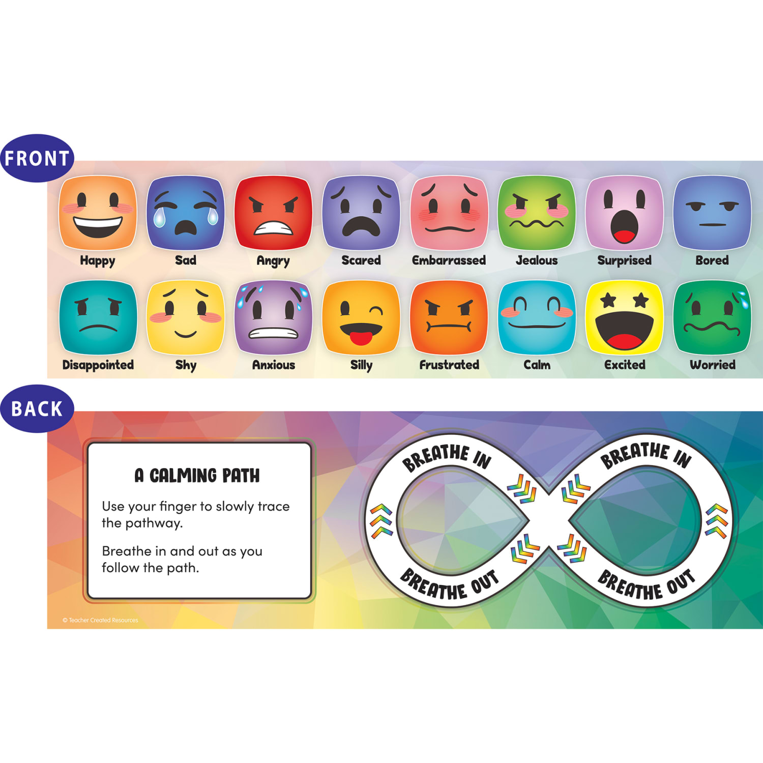 Teacher Created Resources Social-Emotional Mood Meters, 11-1/2in x 3-1/2in, Multicolor, Pack of 36 Meters, Set Of 2 Packs - Image 3