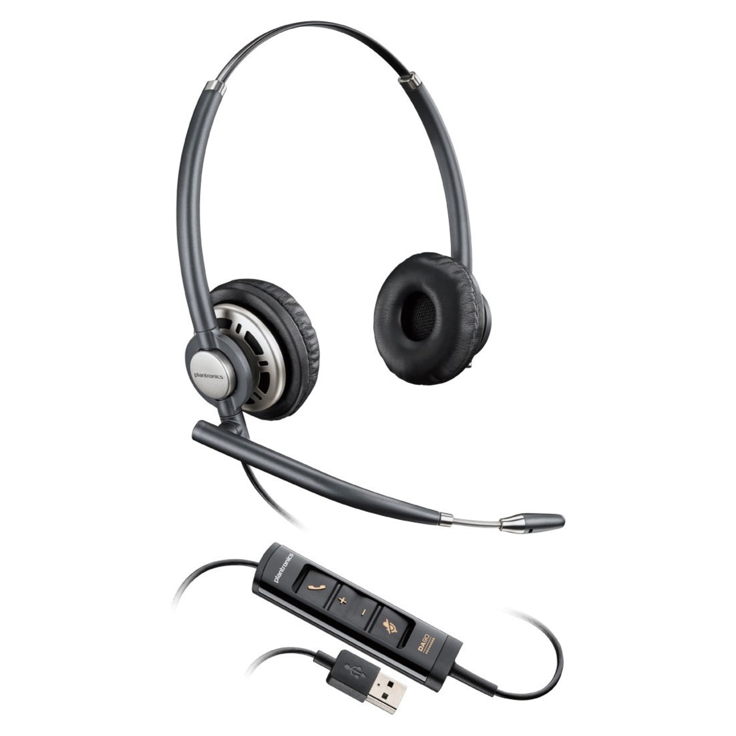 Poly EncorePro 725 USB-A Stereo Headset TAA - Stereo - USB Type A - Wired - On-ear, Over-the-head - Binaural - 783M6AA - Image 5