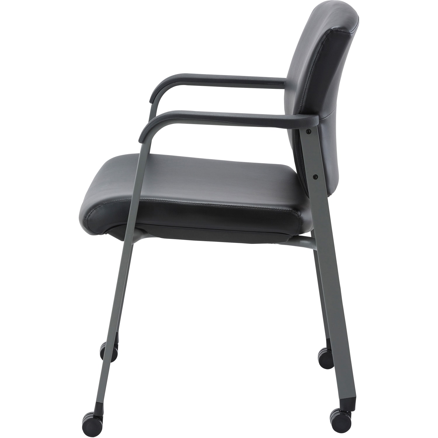 Lorell Healthcare Upholstery Guest Chair with Casters Vinyl Seat Material Vinyl Back Material Steel Frame Material 30951 PopularChairscom Lorell Healthcare Upholstery Guest Chair with Casters Vinyl Seat Material Vinyl Back Material Steel Frame Material 30951 PopularChairscom