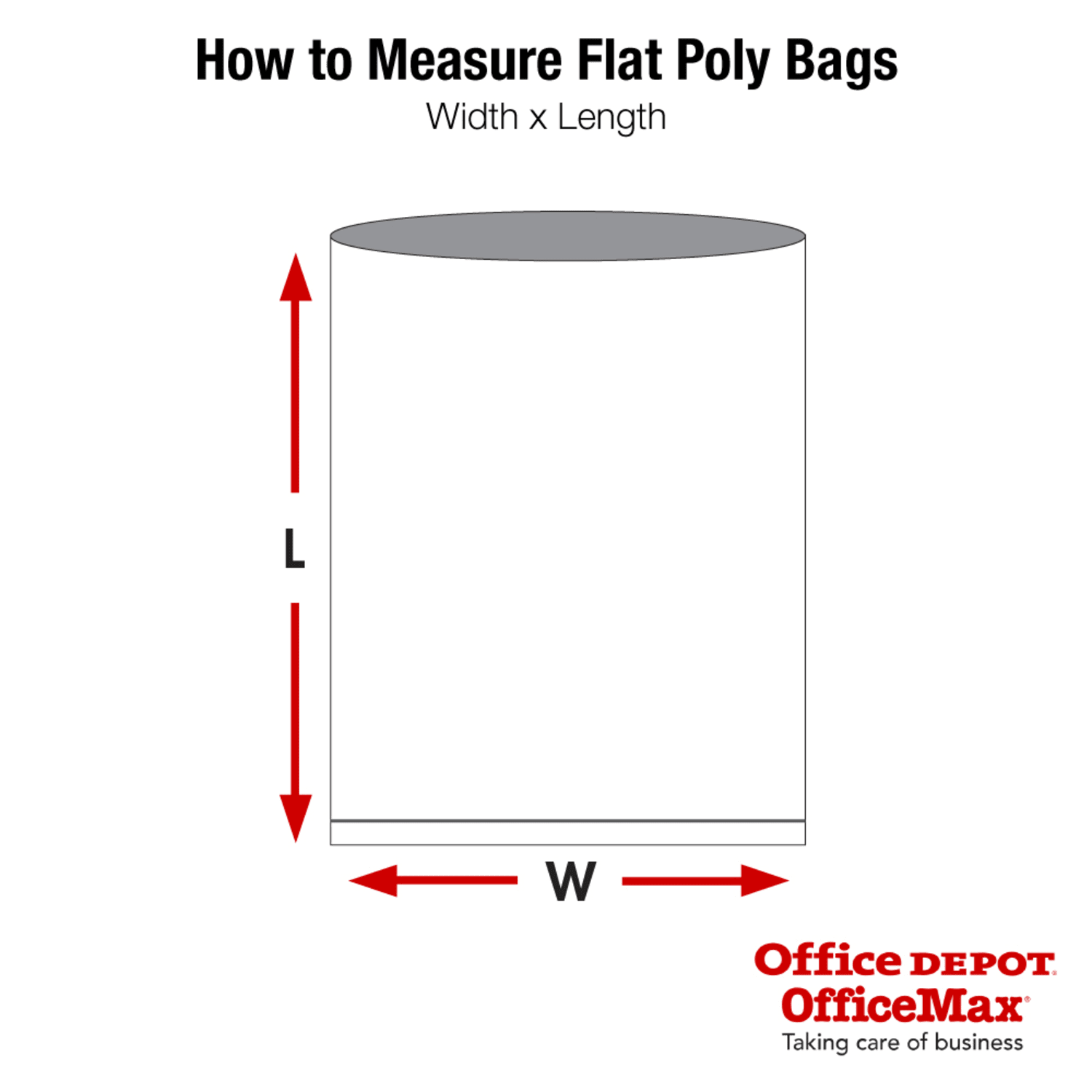 Office Depot Brand 4 Mil Flat Poly Bags, 12in x 14in, Clear, Case Of 1000 - Image 3