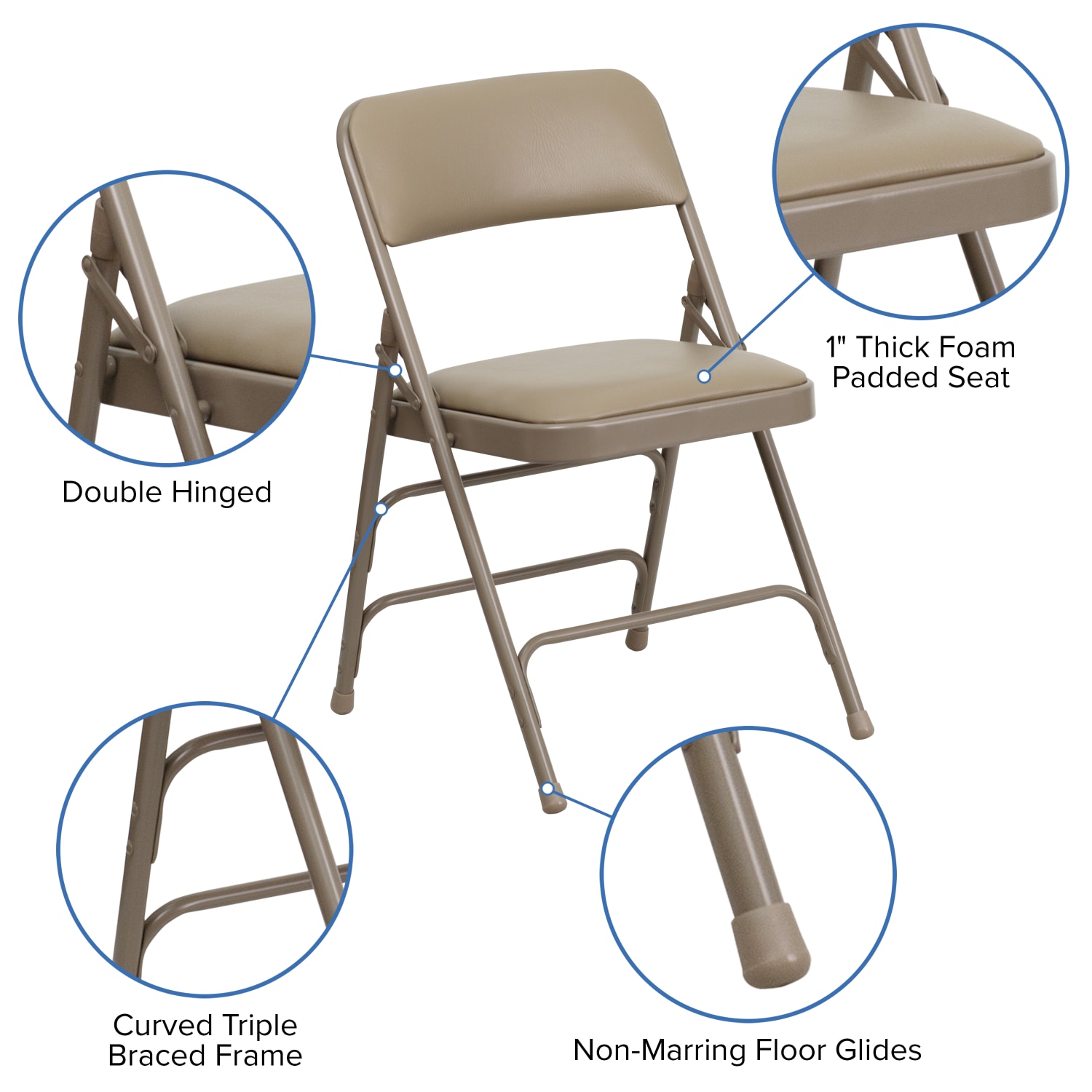 Flash Furniture HERCULES Series Metal Folding Chairs With Padded Vinyl Seats BeigeBlack Pack Of 2 Chairs PopularChairscom Flash Furniture HERCULES Series Metal Folding Chairs With Padded Vinyl Seats BeigeBlack Pack Of 2 Chairs PopularChairscom