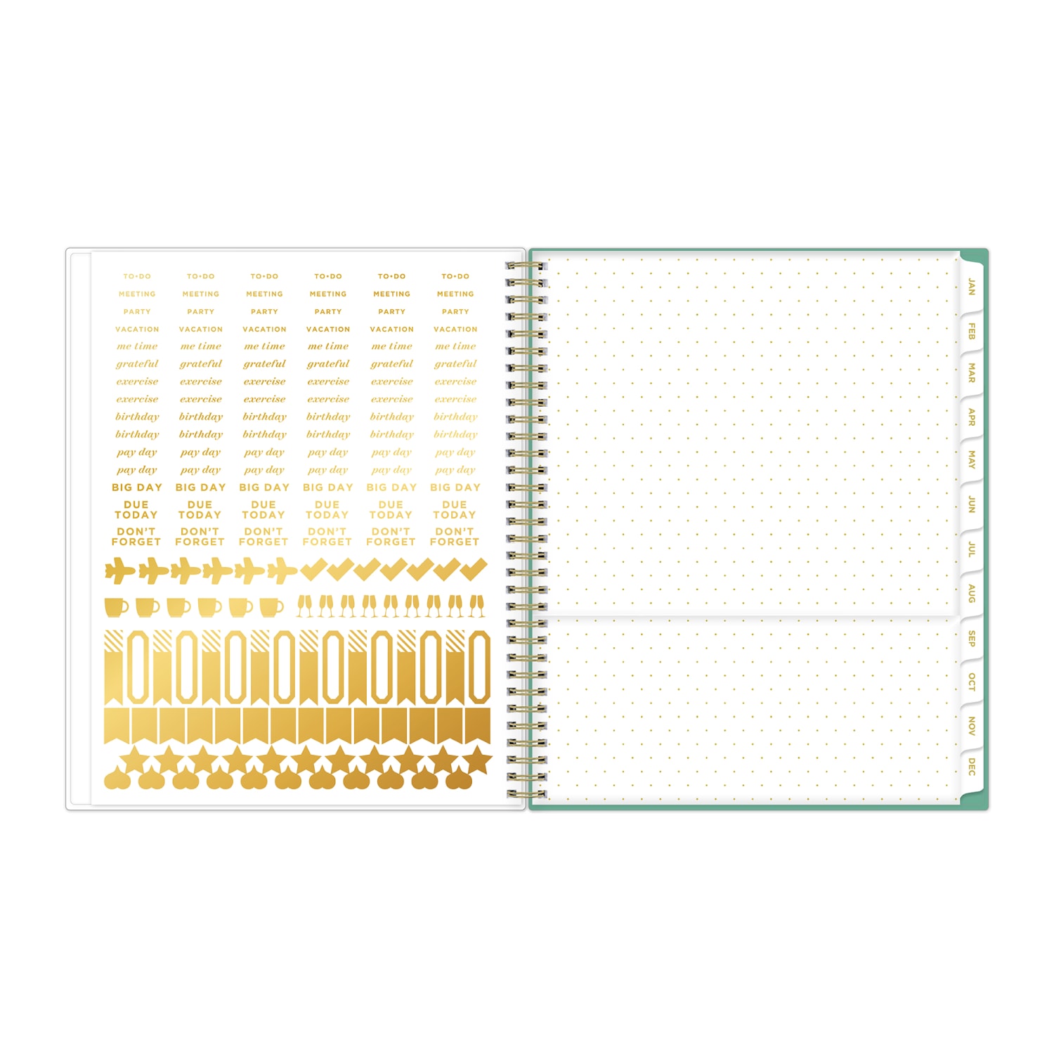 2027 Blue Sky Peyton White Weekly/Monthly Planning Calendar, 8.5x11, 0%, CYO, Jan-Dec, RY27 - Image 5