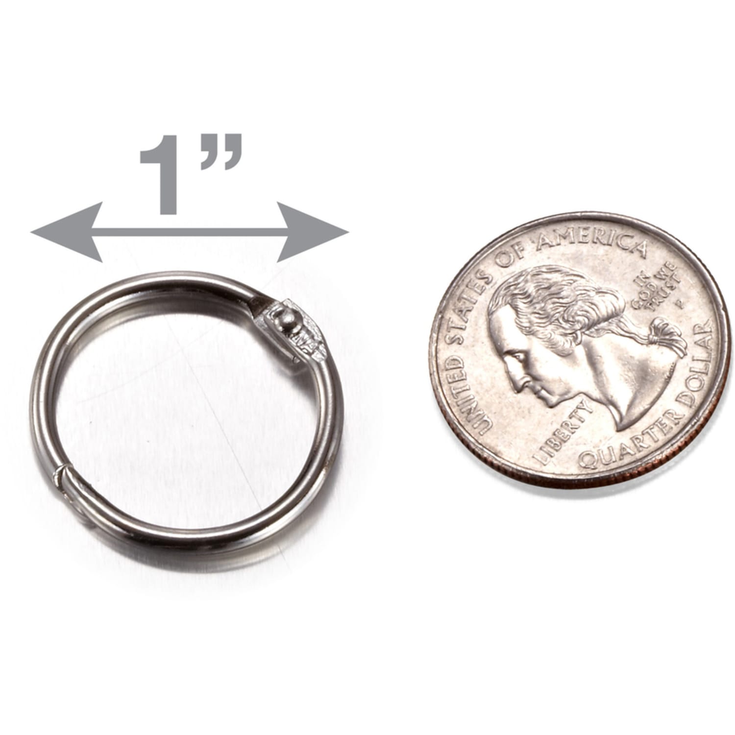 OIC Loose-Leaf Book Rings, 1in Diameter, Box Of 100 - Image 6