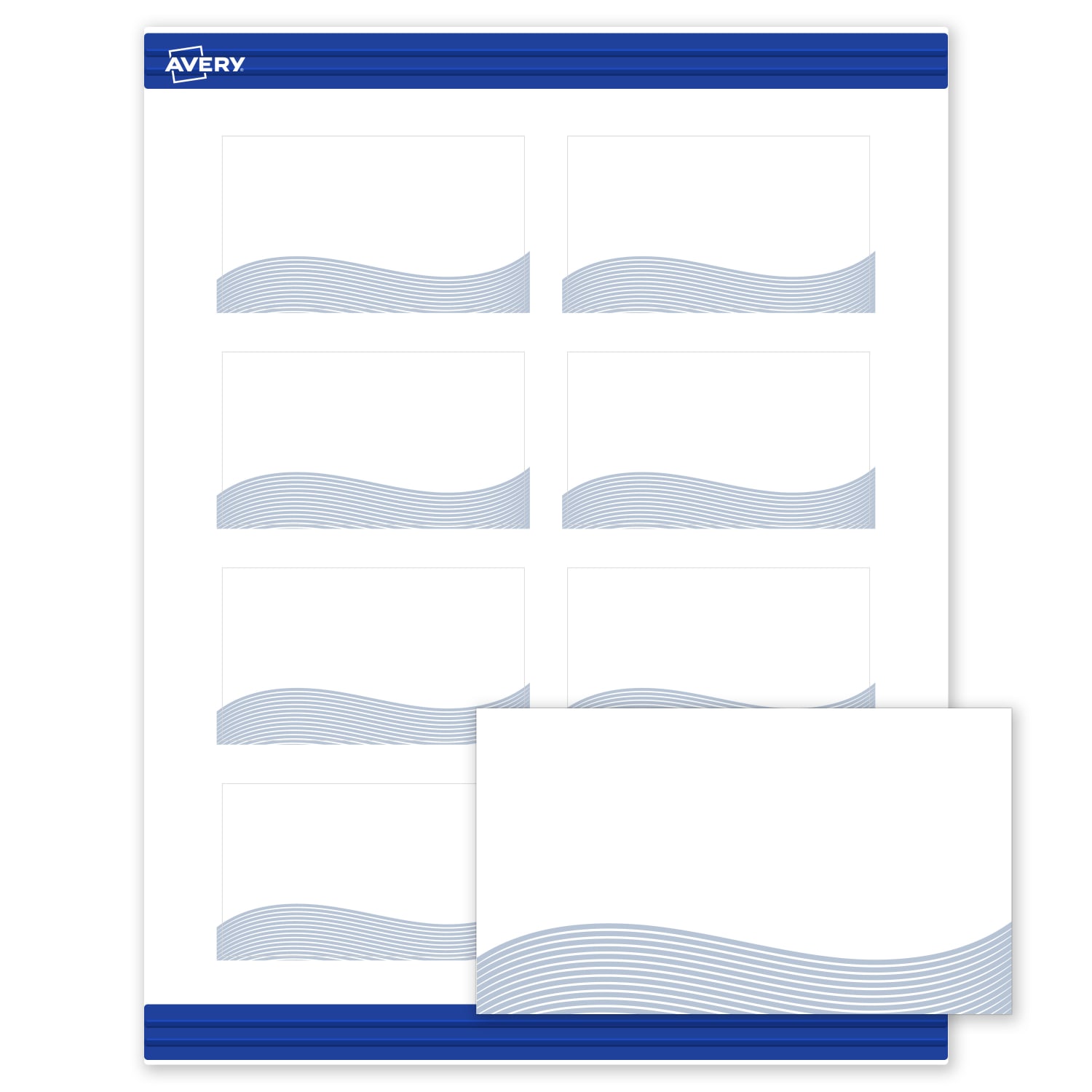 Avery Printable Cards With Sure Feed Technology, 2in x 3-1/2in, Matte White With Colorful Design, Pack Of 80 - Image 3
