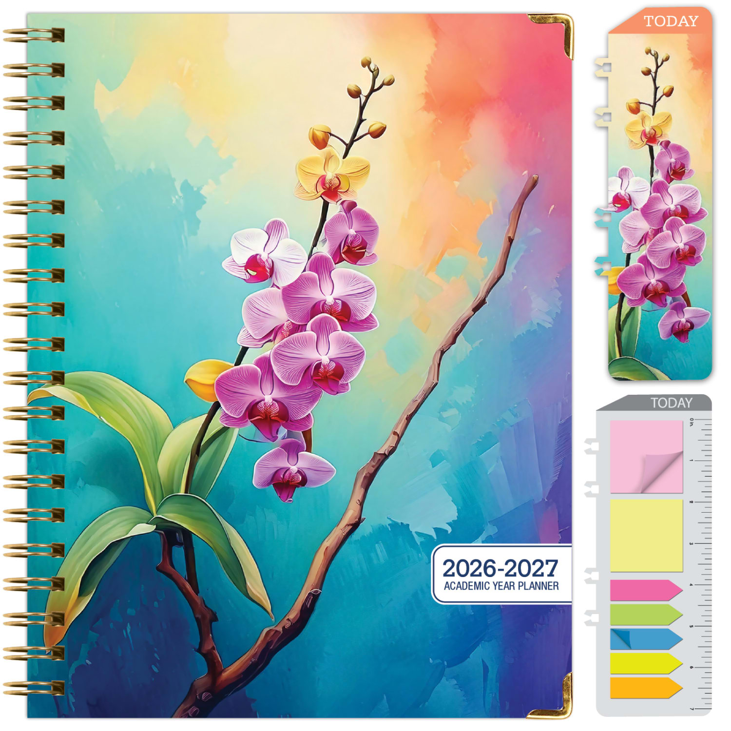2026-2027 Excello Brands 14-Month Academic Year Hardcover Weekly/Monthly Fashion Planner, 8-1/2in x 11in, Orchid, May To June, Total Qty 1 - Image 3