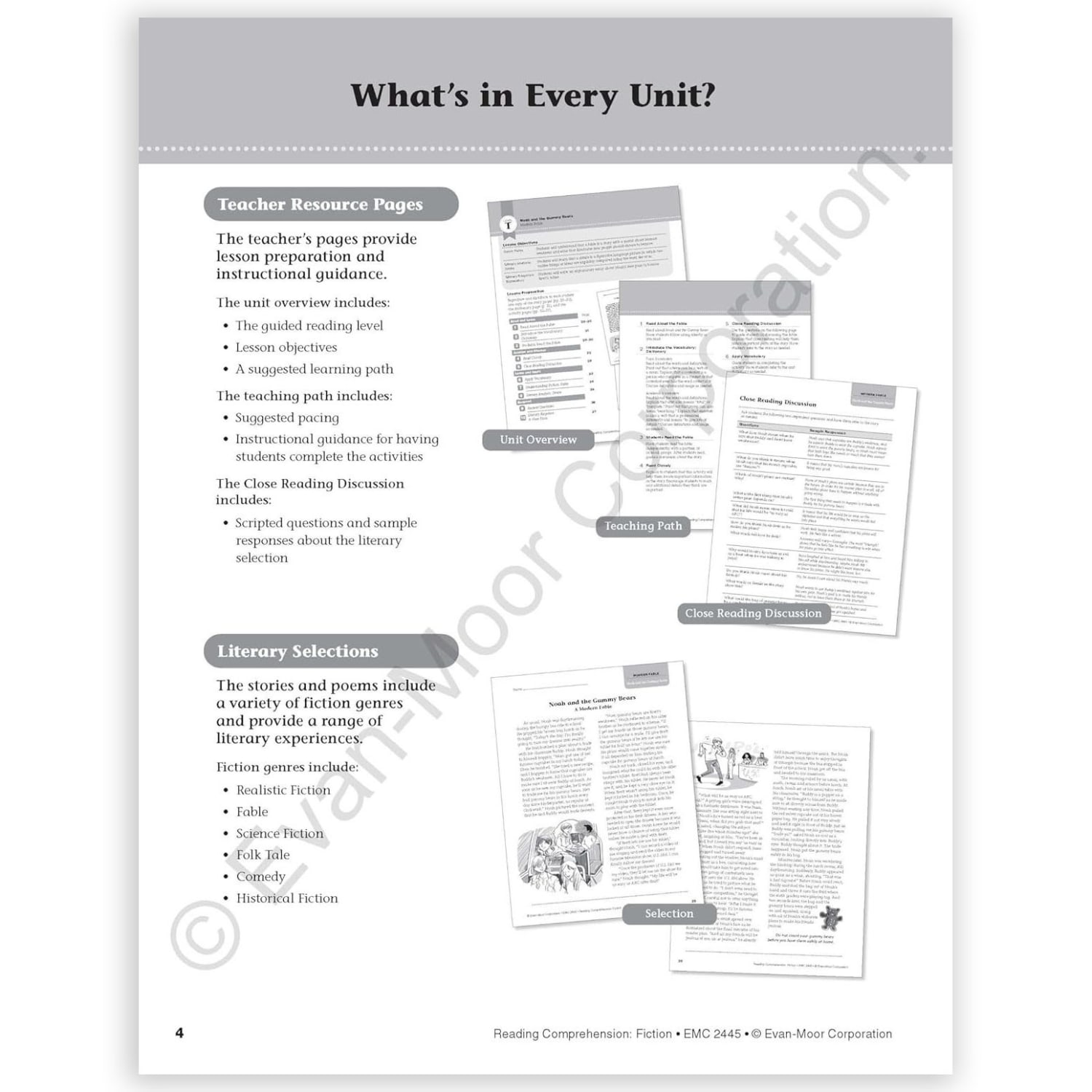 Evan-Moor Educational Publishers Reading Comprehension: Fiction, Grade 5 - Image 3