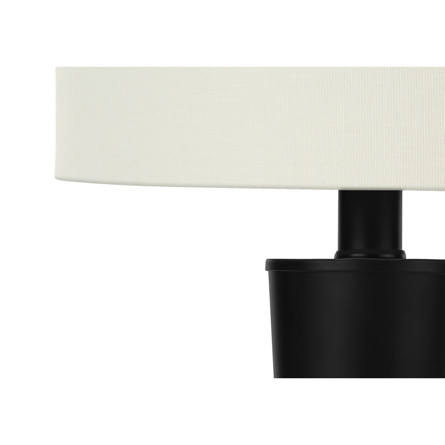 Monarch Specialties Shawn Table Lamps, 24inH, Ivory/Black, Set Of 2 Lamps - Image 5