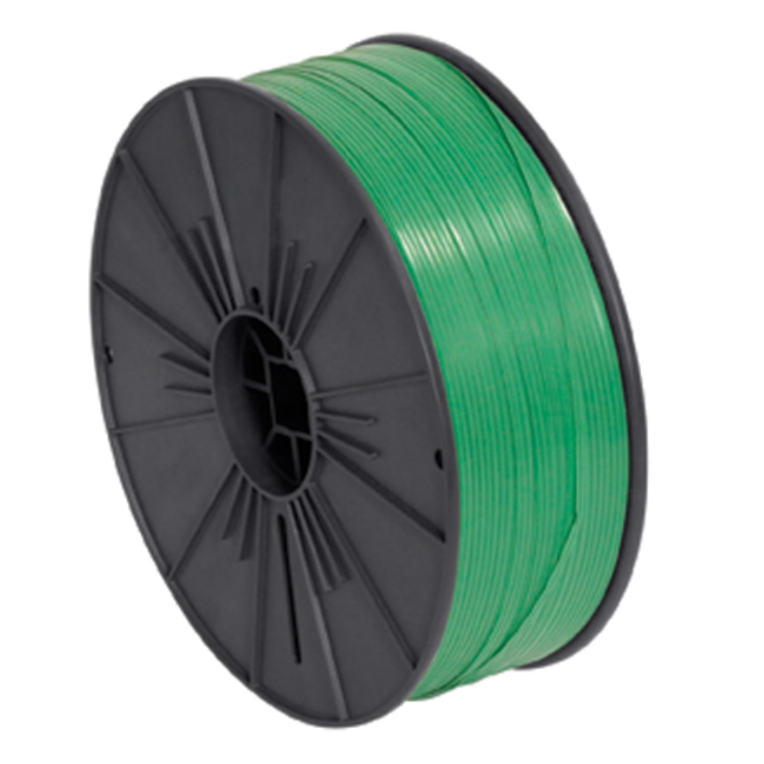 Partners Brand Plastic Twist Tie Spool, 5/32in x 7,000ft, Green