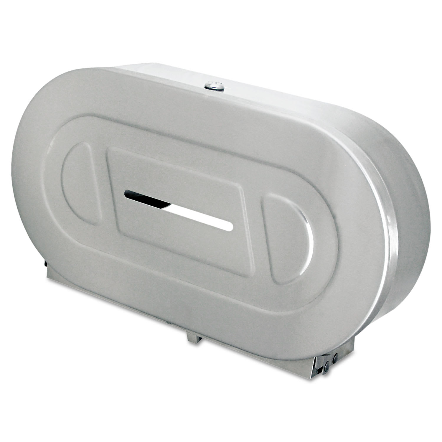 Bobrick Stainless Steel Toilet Tissue 2 Roll Dispenser, Jumbo, 20.81 x 5.31 x 11.38, Satin-Finish Stainless Steel - Image 4