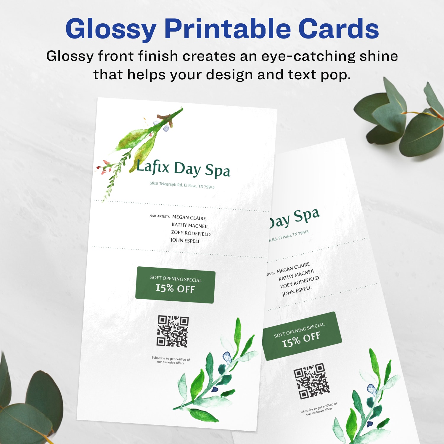 Avery Printable Postcards, 95280-GWC25, Rectangle, 6in x 11in, Glossy White, Pack Of 25 - Image 3
