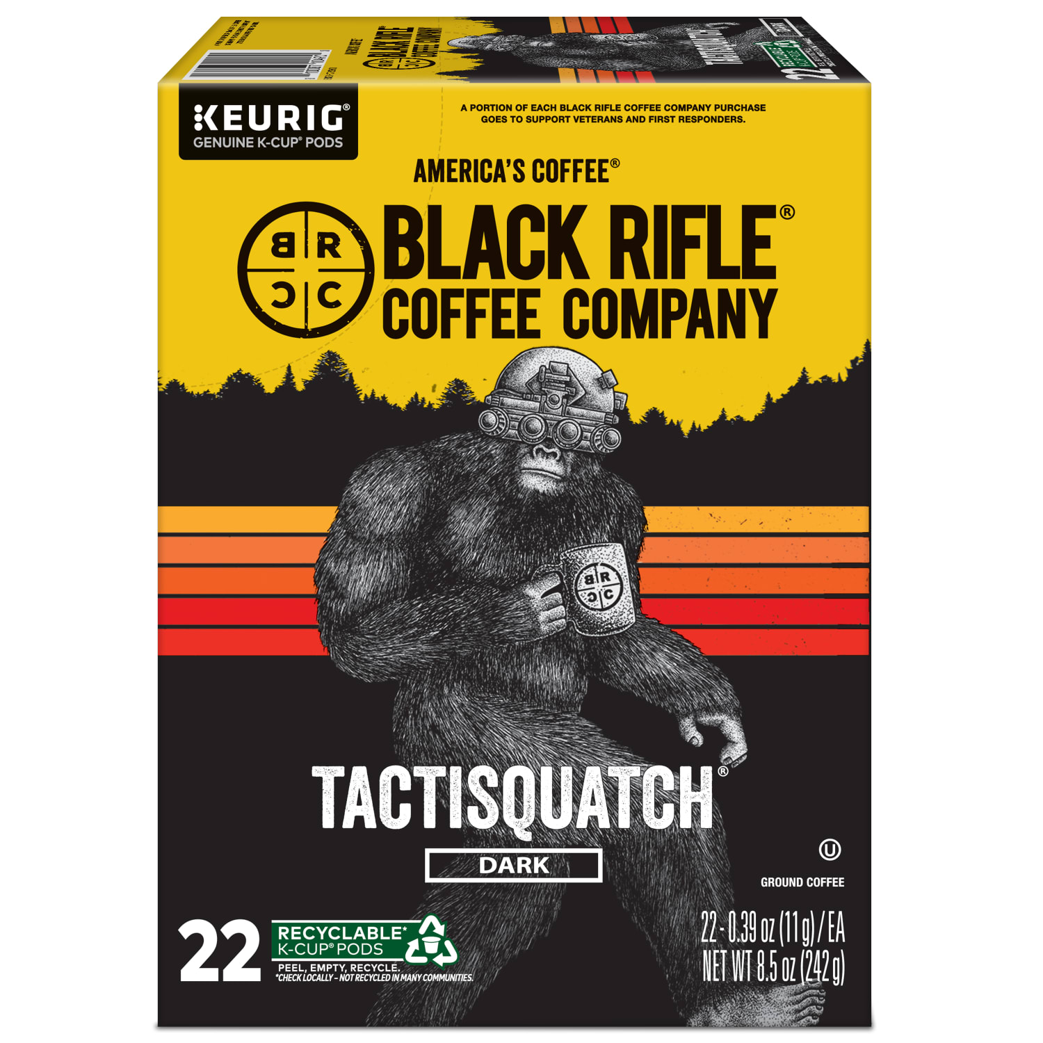 Keurig Black Rifle Coffee Company K-Cup Pods, Tactisquatch, Dark Roast, Pack Of 22 Pods - Image 3