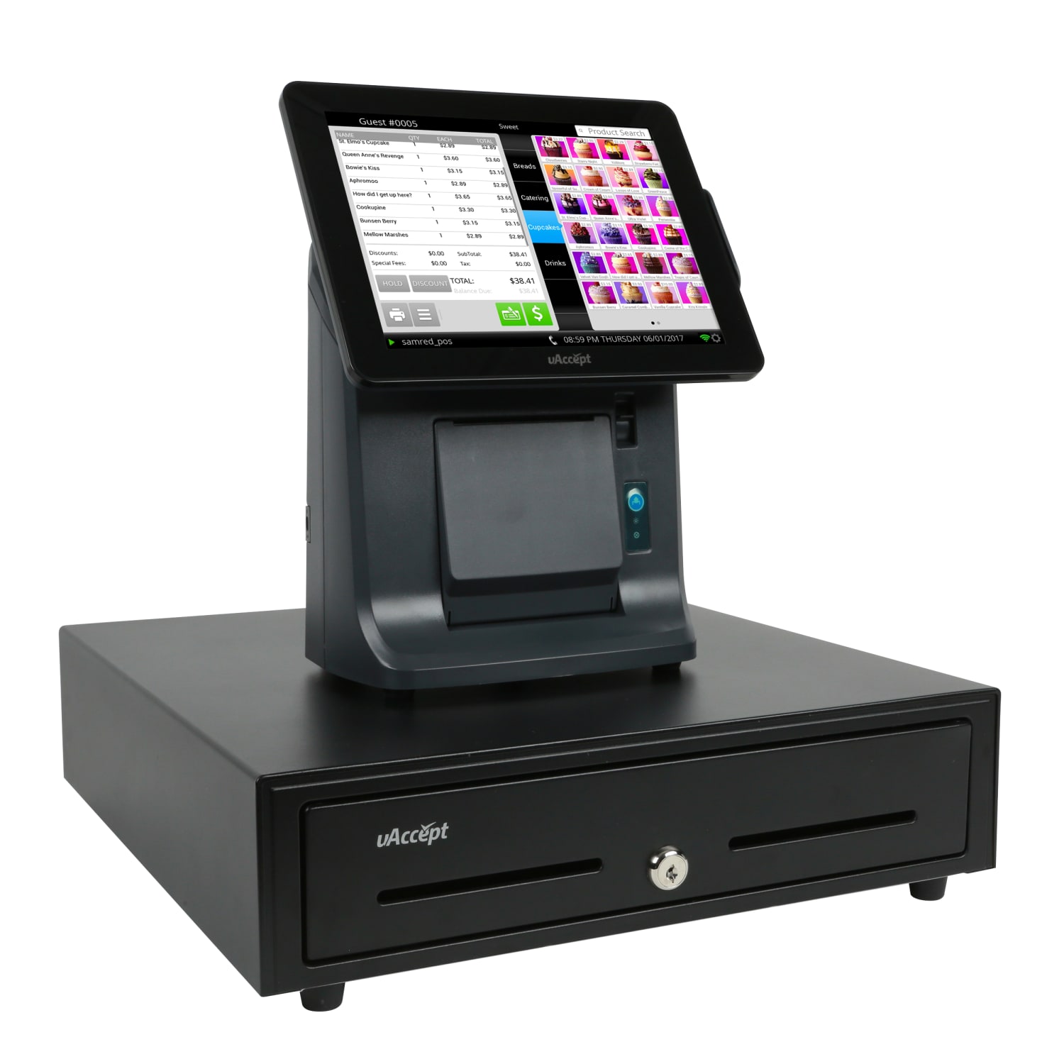 uAccept MB3000 Point Of Sale System, Black - Image 4