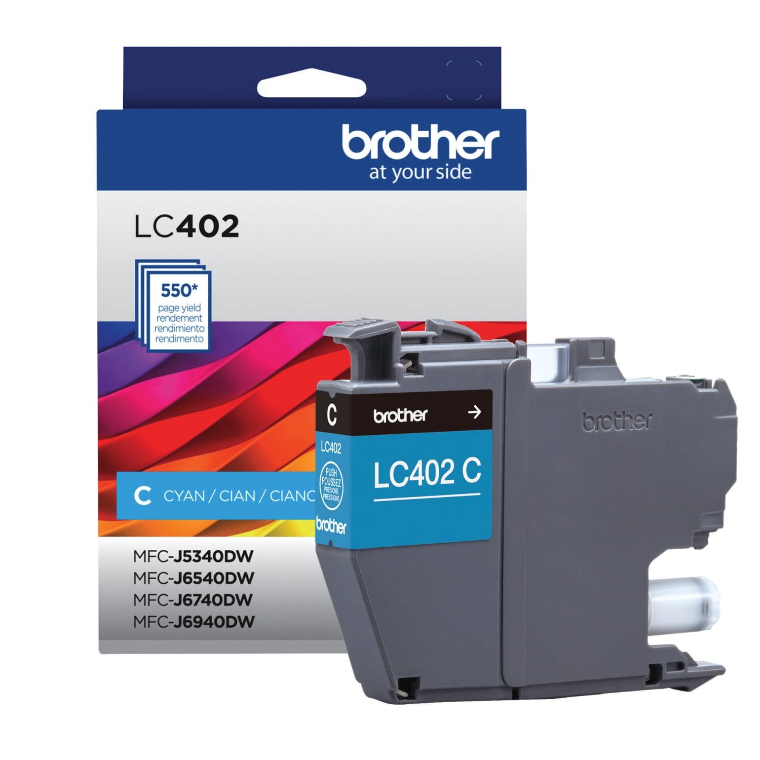Brother LC402 Cyan Ink Cartridge, LC402C - Image 3