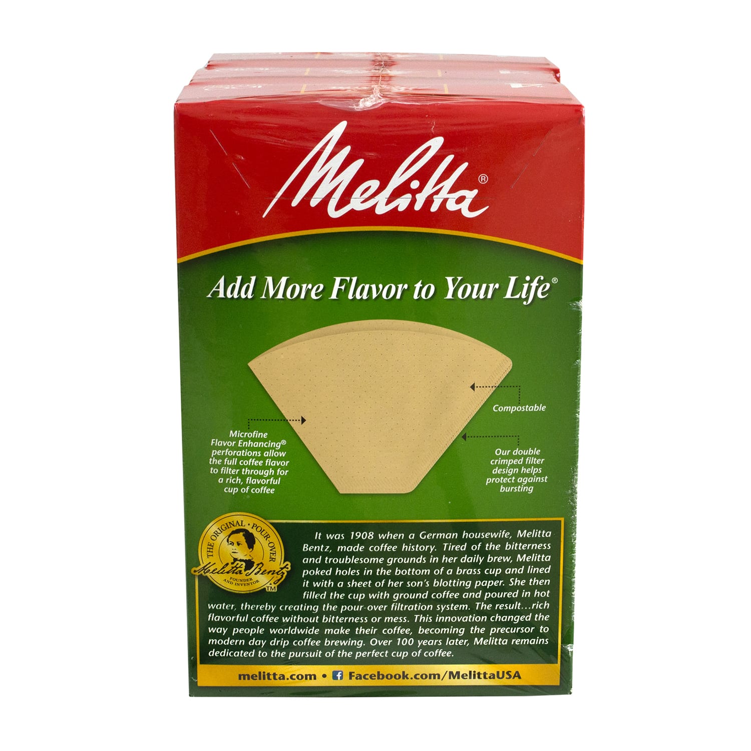 Melitta #4 Coffee Filters, Brown, 100 Filters Per Pack, Pack Of 3 - Image 4