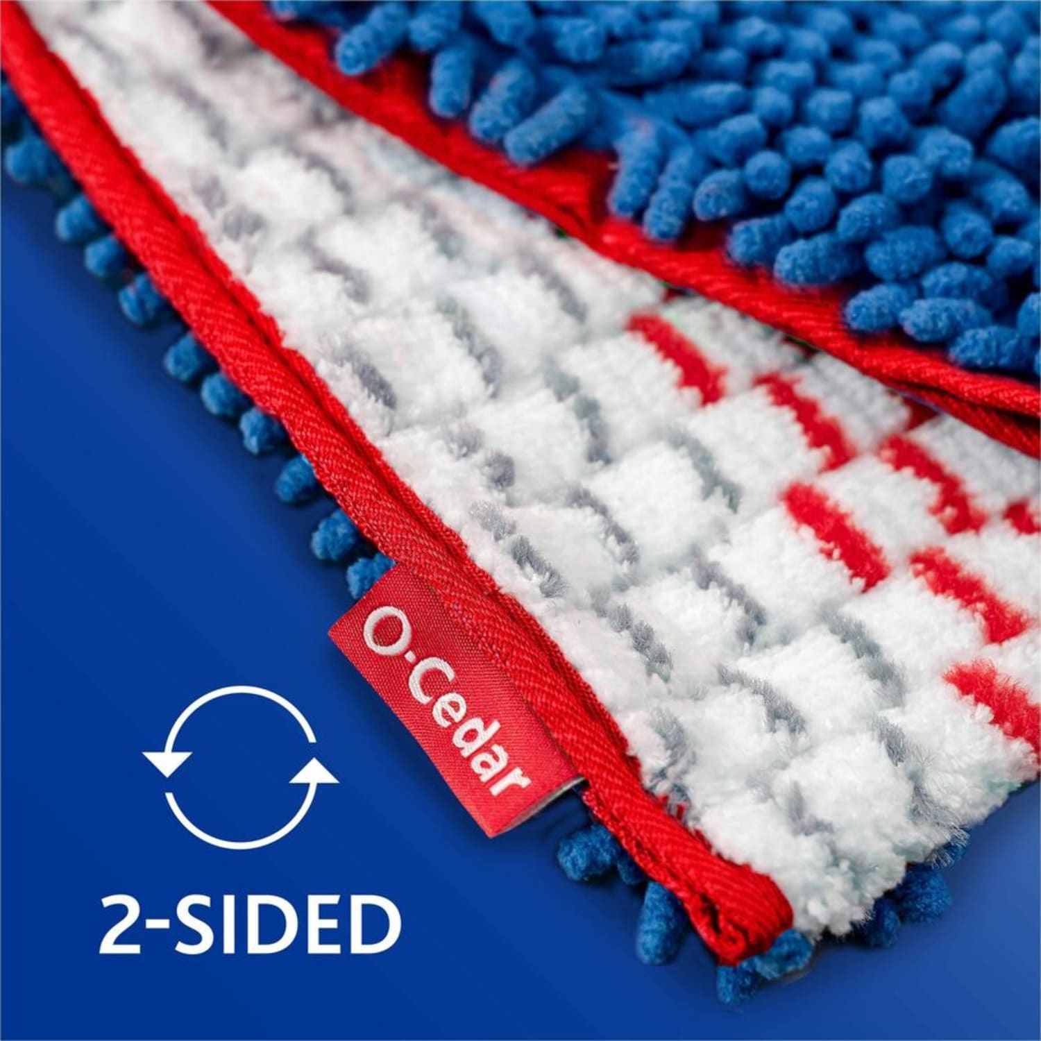 O-Cedar Hardwood Floor N More 3-Action Mop - MicroFiber Head - Double-sided, Flexible, Reusable, Washable, Swivel Head, Absorbent, Machine Washable - Multi - 1 Each - Image 6