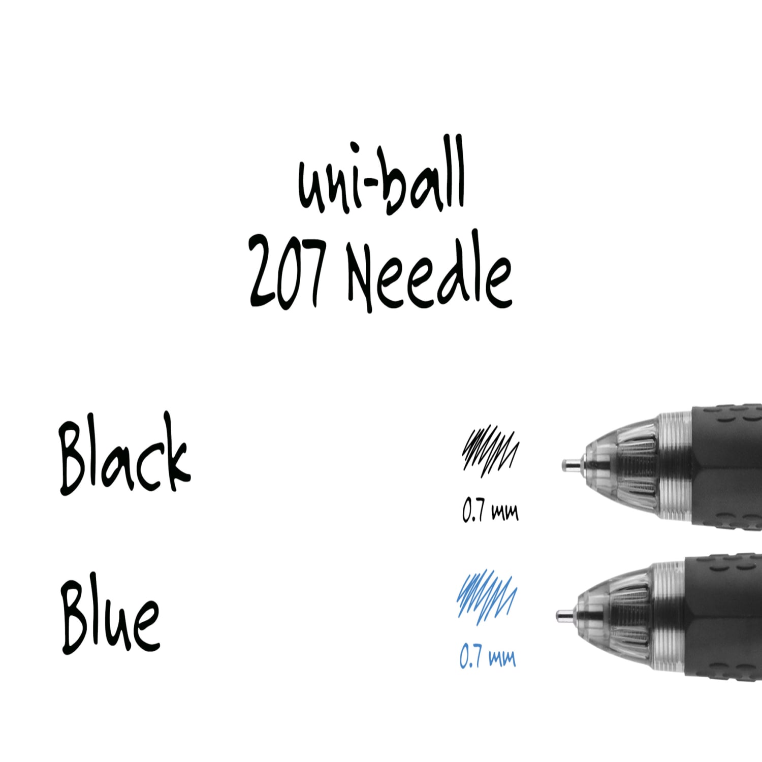 uni-ball Signo Gel 207 Retractable Gel Pens, Medium Point, 0.7 mm, Clear Barrels, Black Ink, Pack Of 4 - Image 5