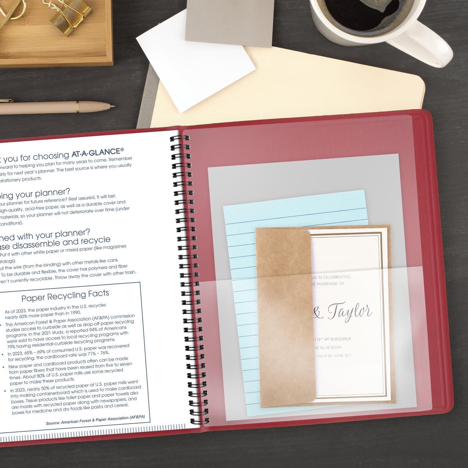 AT-A-GLANCE 2027 15-Month Monthly Planner, Red, Large, 9in x 11in - Image 5