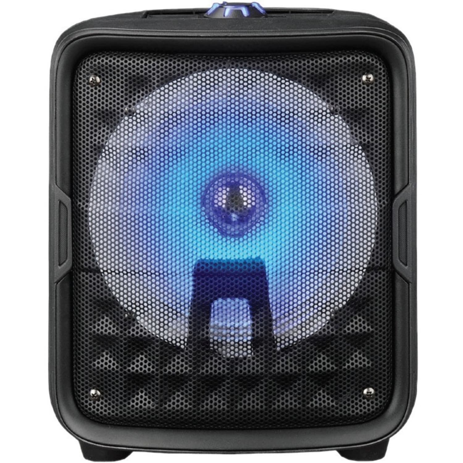 IQ Sound IQ-6608DJBT Portable Bluetooth Speaker System - 15 W RMS - Black - 90 Hz to 20 kHz - Battery Rechargeable - USB