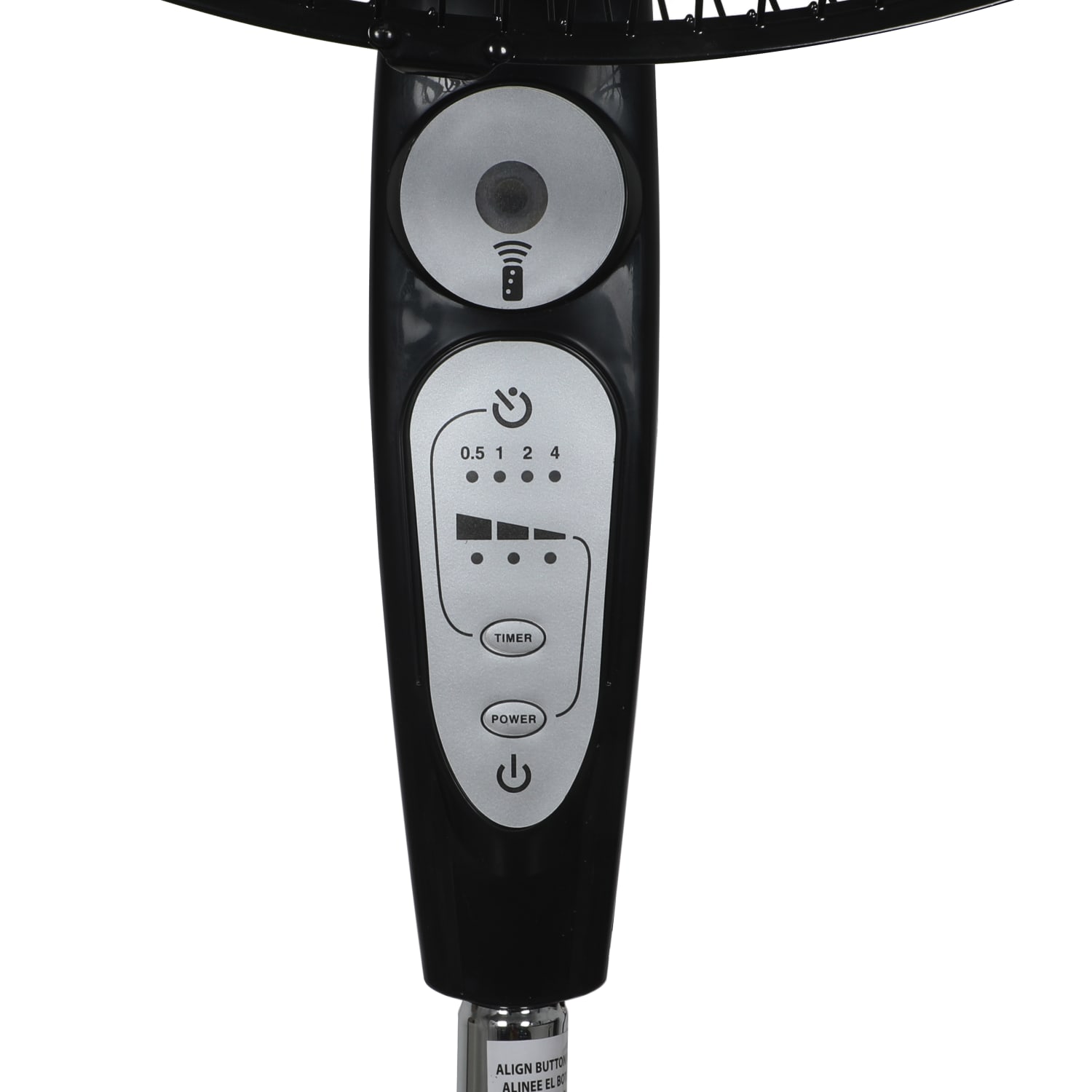 Black+Decker 18in Pedestal Stand Fan, 52inH x 16-1/2inW x 16-1/2inD, Black - Image 6