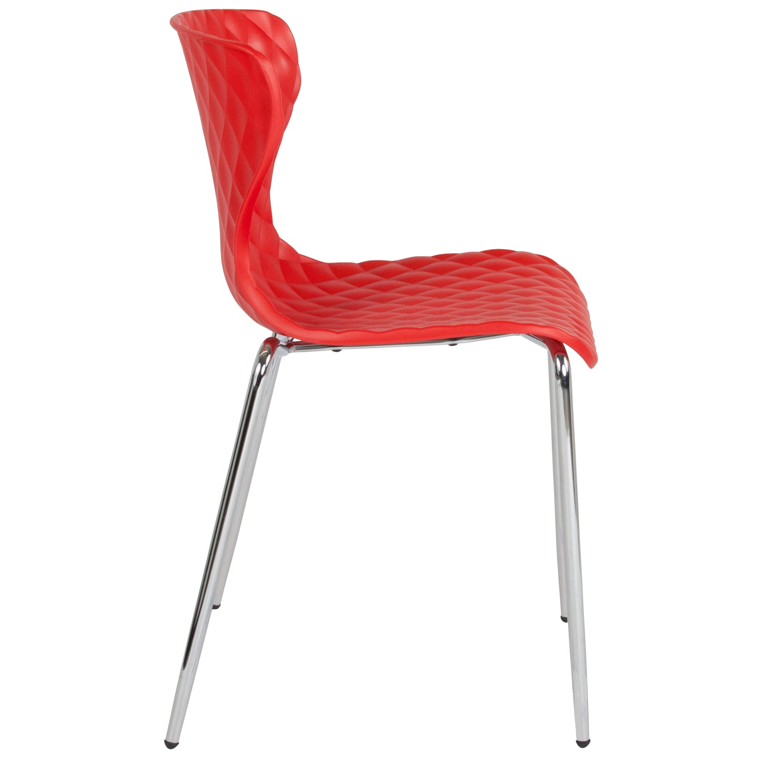 Flash Furniture Lowell Contemporary Design Plastic Stack Chair, Red - Image 8