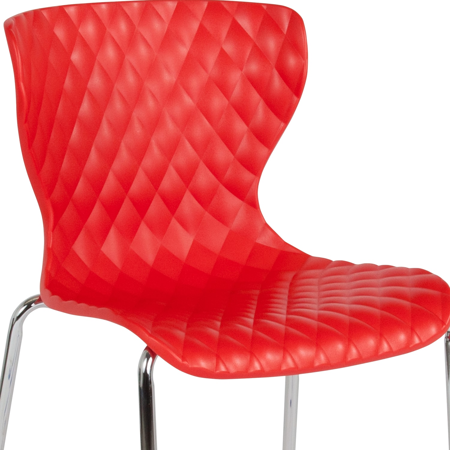 Flash Furniture Lowell Contemporary Design Plastic Stack Chair, Red - Image 10